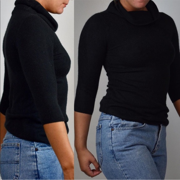 Black Relaxed Turtle neck sweater - Picture 4 of 4